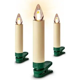 Krinner Superlight Bavaria Mini Flame 12er Set Elfenbein