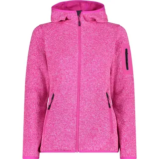 CMP Damen Unterjacke Kapuzen Fleecejacke Strick, Größe 40 in Pink Festival-Antracite - 40