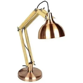 Tischlampe Industrial Kupfer  Design dekorativ Büro Wohnzimmer Lamp Tischleuchte
