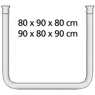 WENKO Winkelstange, aluminium, 20 mm ø - weiss