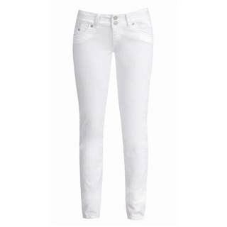 LTB Damen Jeans Molly Slim Fit Slim Fit Weiß Tiefer Bund Reißverschluss W 33 L 30