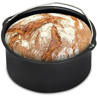 DEUBA Monzana Heißluftfritteuse Universal Backzubehör 1200 ml Spülmaschinengeeignet Brotbackkorb Antihaftbeschichtung Backform
