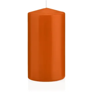 Wiedemann Kerzen Große Stumpenkerzen Aprikose Ø 78 x 150 mm, 8 Stück, 69 Brenndauer