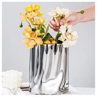 FELIXLEO Dekovase Keramik Vase Moderne Blumenvase Minimalistische Abstrakte Home Decor (3 St)