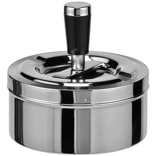 Gravidus Drehaschenbecher Windaschenbecher 11 cm Silber
