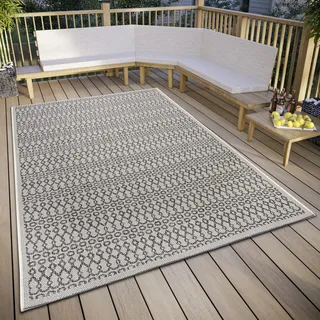 HANSE HOME Outdoorteppich Vanti Grau/Beige ca. 115x170cm