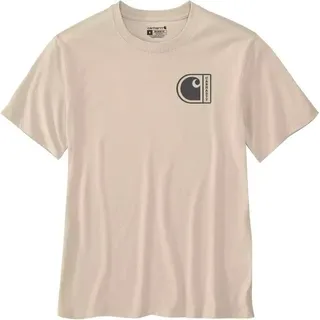 CARHARTT - Short-Sleeve C Graphic T-Shirt - T-Shirt Gr L beige