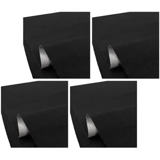 Tourtecs Sitzbank 4er-Set Motorrad Sitzbank-Bezug Kunstleder anti-rutsch schwarz XL 140x