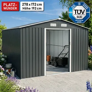 BRAST Metall Gerätehaus mit Satteldach 278x172x192