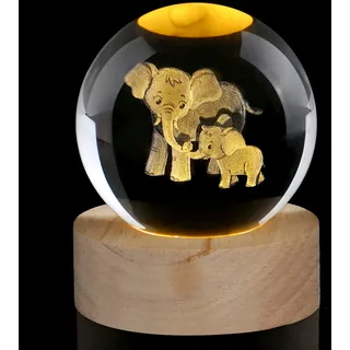 AWARDSEN Elefant Geschenke für Frauen Elefant Kristall Kugel Geburtstagsgeschenke für Frauen Mama Elefant Ornament Kristall Tiere Ornamente Glas Briefbeschwerer
