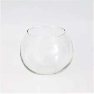 INNA-Glas Kerzenhalter Kugelvase - Dekoglas TOBI, klar, 12cm, Ø 14cm - Kerzen Glas weiß