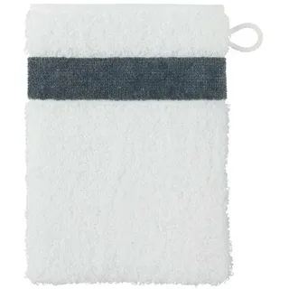 Feiler Handtücher Exclusiv mit Chenillebordüre Waschhandschuh 15x20 cm | grau - grau