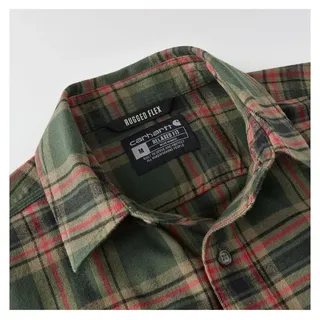 CARHARTT Hemd Dunkelgrün/Schwarz/Rot XL