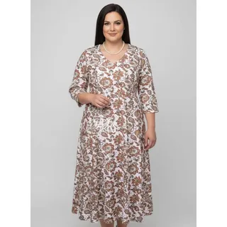 Inspirationen Etuikleid Druck-Kleid Weiß 48