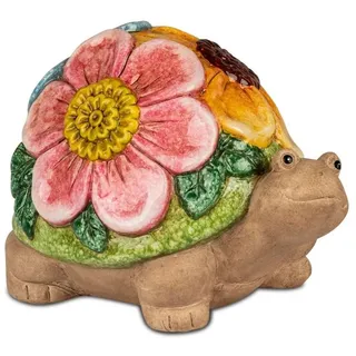 formano Dekofigur Flower Power, Höhe: 13cm, Farbe: Mehrfarbig, Motiv: Schildkröte