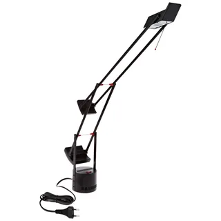 Artemide- Original Tizio Micro Tischlampe. Hochwertige Tischleuchte aus Aluminium im klassischen Design. Made in Italy, A003100, Schwarz