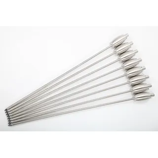 point-garden Gartenfackel 115 cm Silber