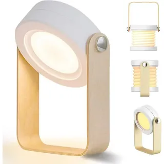 Tischlampe Led Nachttischlampe, Nachtlicht Laterne Vintage Touch Dimmbar, 3 Beleuchtungsmodi, Klappbare Tragbare Laternenlicht Nachttischleuchte Campinglampe Für Schlafzimmer Wohnzimmer Camping