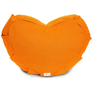 yogabox Yogakissen Meditationskissen Zafu ZEN Halbmond BASIC mit ZIP, robust, anpassbare Füllmenge orange