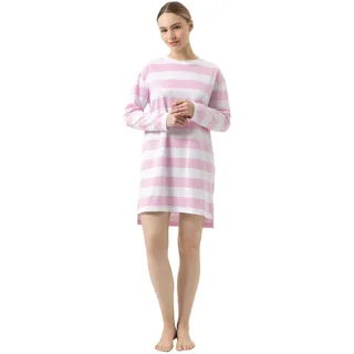 MEY Streaked Lines Nachthemd Soft Pink M