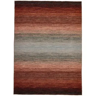 Nain Trading Designteppich Kelim Horizon 59x89 Handgewebter Moderner Orientteppich, rechteckig, Höhe: 5 mm rot|schwarz