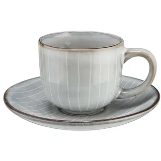 Butlers Espressotasse mit Untertasse HENLEY in Grau | Gr.: onesize
