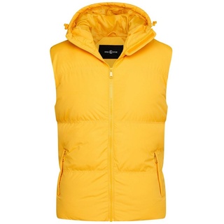 SOULSTAR Steppweste S2MOELV Winterjacke mit Kapuze warmer Bodywarmer gelb XL