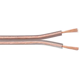 goobay Lautsprecherkabel 2x 2,5mm² 50m transperant (52082)