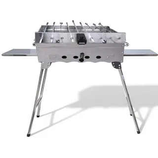 Grillpeter Mangal Khan 9er Drehspieß 230V Motor Spieße