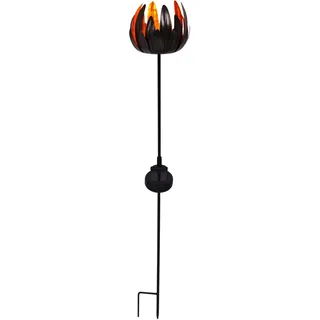 NÄVE Solarleuchte Kunststoff 15x90x15 cm 1 Stk. braun