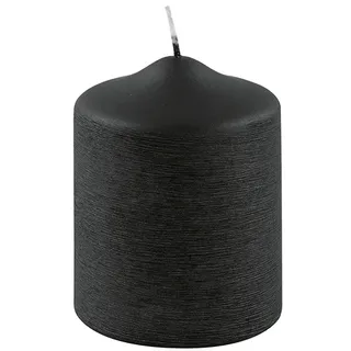 Kerze CANDLE - schwarz - DH 8x10 cm