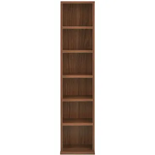 [en.casa] Tynset Standregal 90 x 20 x 20 cm Walnuss