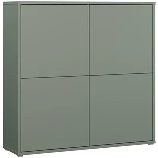 Forte Highboard 124,5 x 121,5 x 34,9 cm Salbei