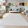 Teppich Wohnzimmer Kunstfell Shaggy Hochflor Waschbar In Waschmaschine Soft Uni Weiß 140x200 cm