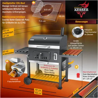 Kesser Holzkohlegrill 26068
