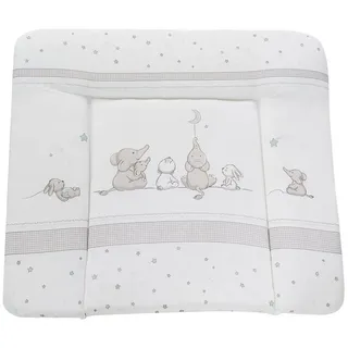 roba® Wickelauflage 3-seitig erhöhter Rand für Babys Sicherheit, weiche Wickelunterlage grau