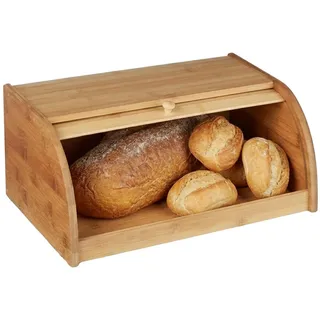 Relaxdays Brotkasten Bambus natur