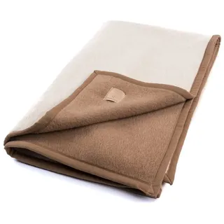 Wohndecke Kuschelweiche Alpakadecke Lima Star aus 100% Alpakawolle zweiseitig, Ritter Decken, Wolldecke, Wendedecke, feinste Qualität, 100% Alpaka, weitere Größen braun 100 cm x 150 cm