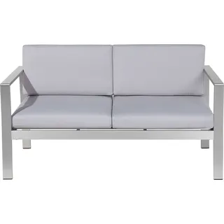Beliani SALERNO Loungesofa hellgrau