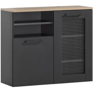Schildmeyer Unterschrank Malte Schwarz/Eiche artisan