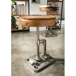 More2Home Sitzhocker Sitzhocker JOE vintage-industrial, drehbar und höhenverstellbar