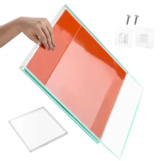 Schallplatten-Vitrine, Fotokarten-Halter, CDs-Display-Rahmen, transparenter Disc-Display-Ständer, Schallplatten-Wandregal, transparenter Fotokarten-Präsentationsständer für Fotokarten, Idol-Fotos,