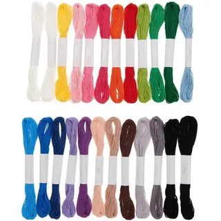 Rico Design Stickgarnset Multicolour 24 Stk 6-fädig 8m Stickgarn