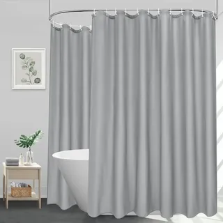 luxuskollektion Duschvorhang 300 x 200 cm grau