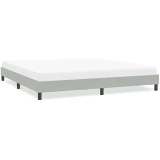 vidaXL Bettgestell 200 x 220 cm Hellgrau