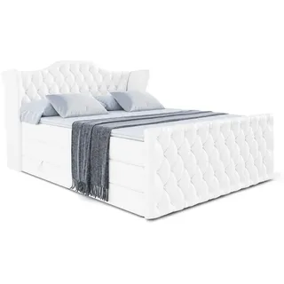altdecor VILA-Z KING 200 x 200 cm H3/H4 Weiß Hochglanz