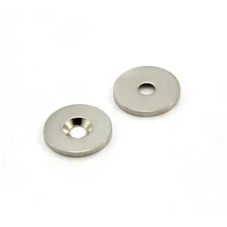 Counterunk Steel - Scheibe Für Die Verwendung von Magneten, Hängegrafiken Oder Notizenboards - 20mm Durchmesser x 2mm Dickes x 4mm Loch - Pack von 10