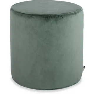 H.O.C.K. Sitzhocker H.O.C.K. Nobile Samt Hocker rund Pouf ø45x45cm lindgrün-pale green, Hocker, Barhocker & Sitzhocker, Pouf, Badhocker, Wohnzimmer Hocker grün