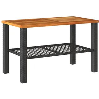 vidaXL Gartentisch 74,9 x 41,7 x 10,5 cm Schwarz