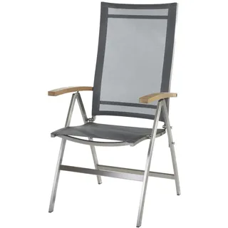 Diamond Garden Venedig Hochlehner 59 x 48,5 x 114 cm grau klappbar